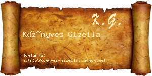 Könyves Gizella névjegykártya